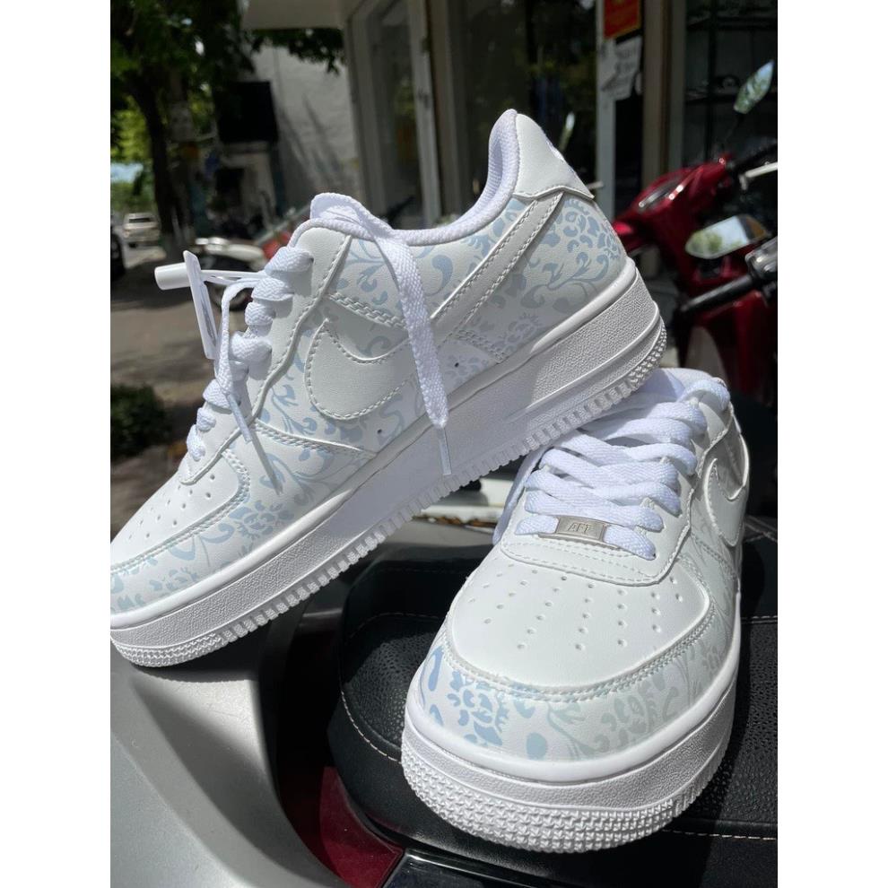 Giày Nike_AF1 LV LOUI VUITION xanh đỏ đen nâu, Giày Air Force 1 Low Louis Vuitton Monogram Brown nam nữ bản mới cực chất