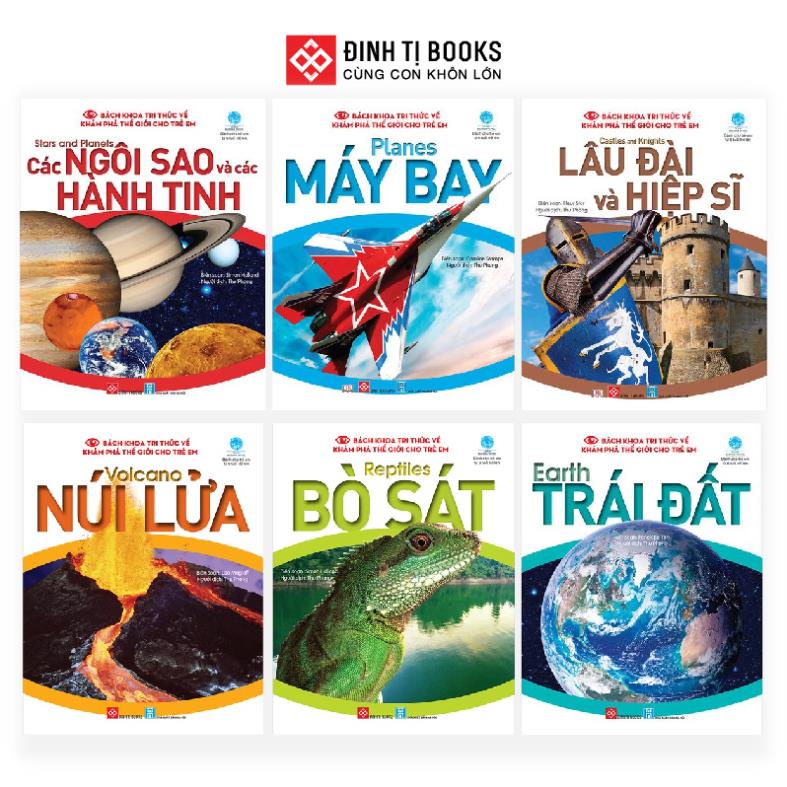 Combo sách Bách khoa tri thức về khám phá thế giới cho trẻ em
