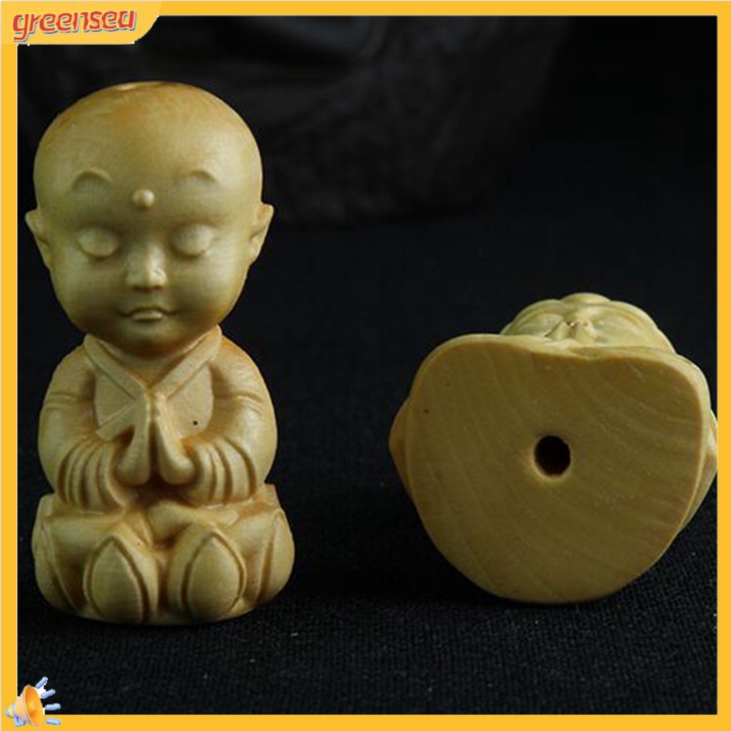 Mô Hình Tượng Phật Mini Bằng Gỗ Không Sơn Dùng Trang Trí Nhà Cửa