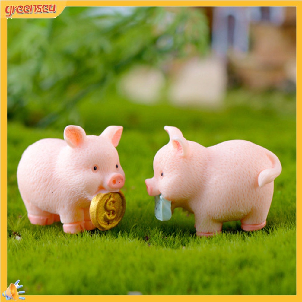 Tượng chú lợn may mắn đáng yêu trang trí vườn
