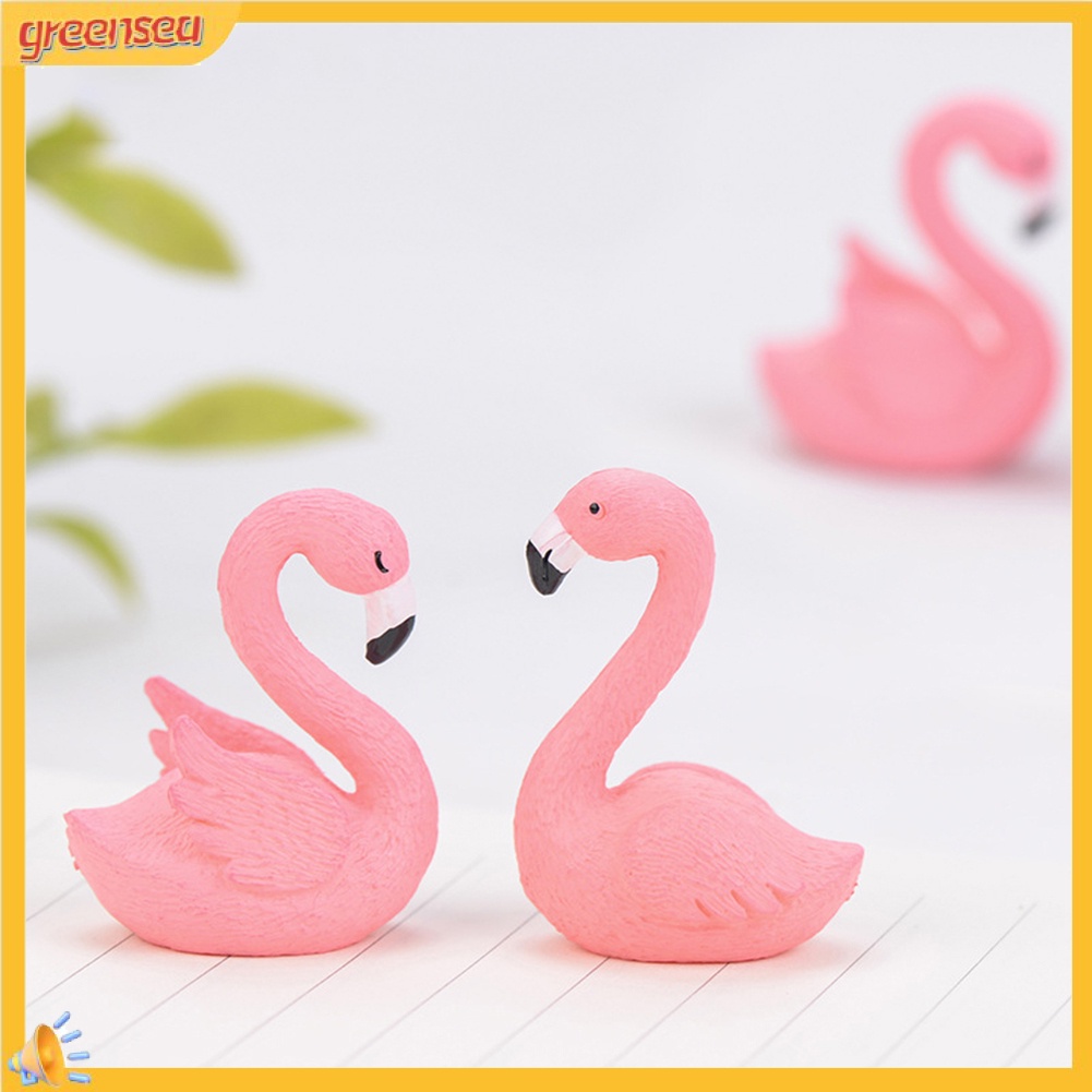 (greensea) Mô hình chim hồng hạc trang trí sân vườn