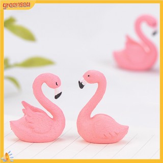 (greensea) Mô hình chim hồng hạc trang trí sân vườn