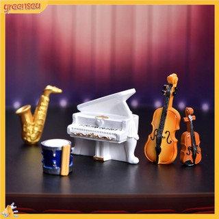(greensea) Mô hình nhạc cụ Piano Violin Saxophone