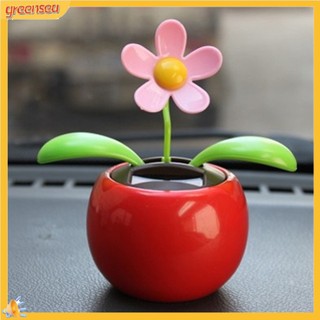 (greensea) Hoa nhảy múa sử dụng năng lượng mặt trời trang trí xe hơi