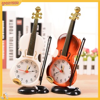 (greensea) Đồng hồ báo thức để bàn hình cây đàn violin sáng tạo