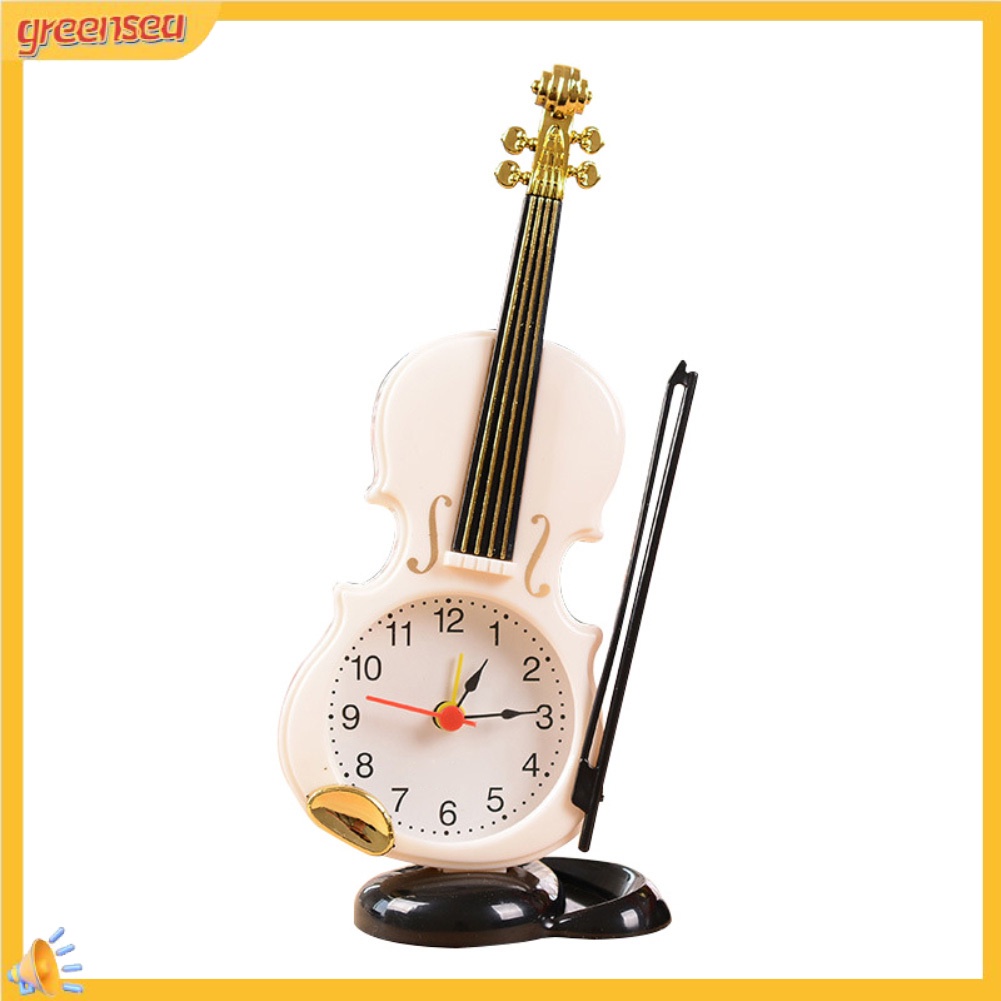 Đồng hồ báo thức để bàn hình cây đàn violin sáng tạo