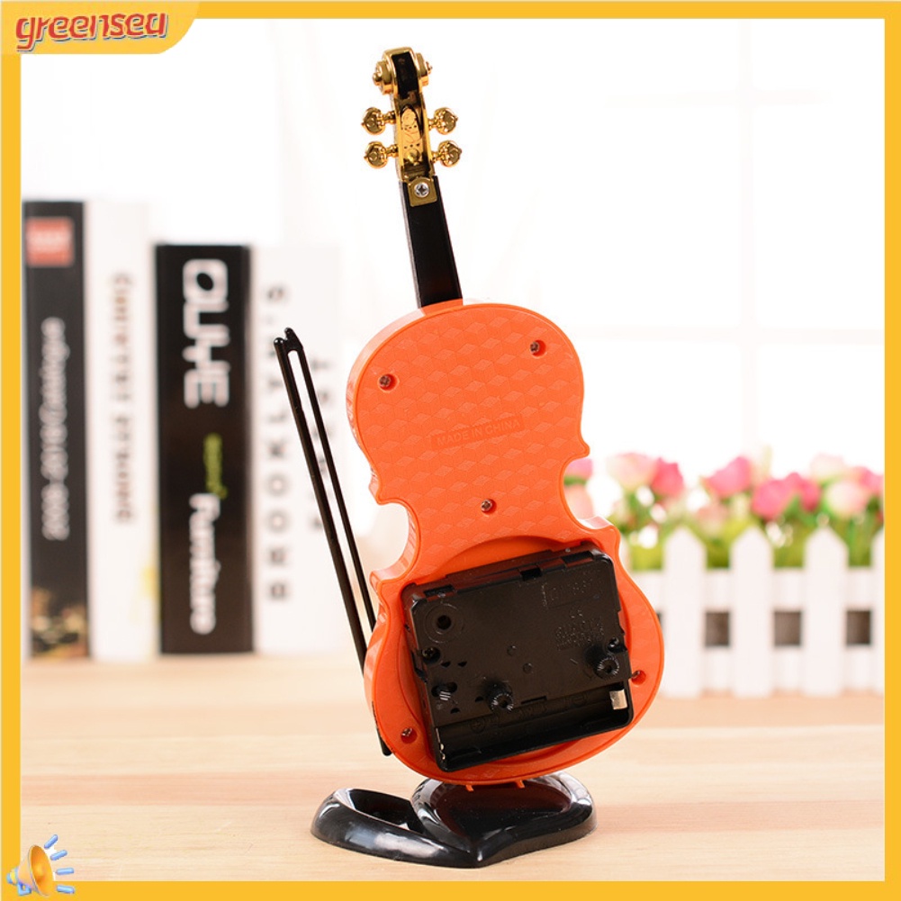 Đồng hồ báo thức để bàn hình cây đàn violin sáng tạo