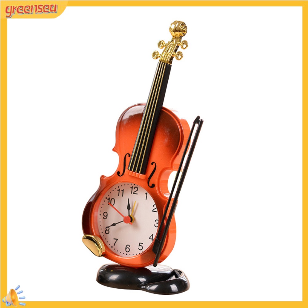 Đồng hồ báo thức để bàn hình cây đàn violin sáng tạo