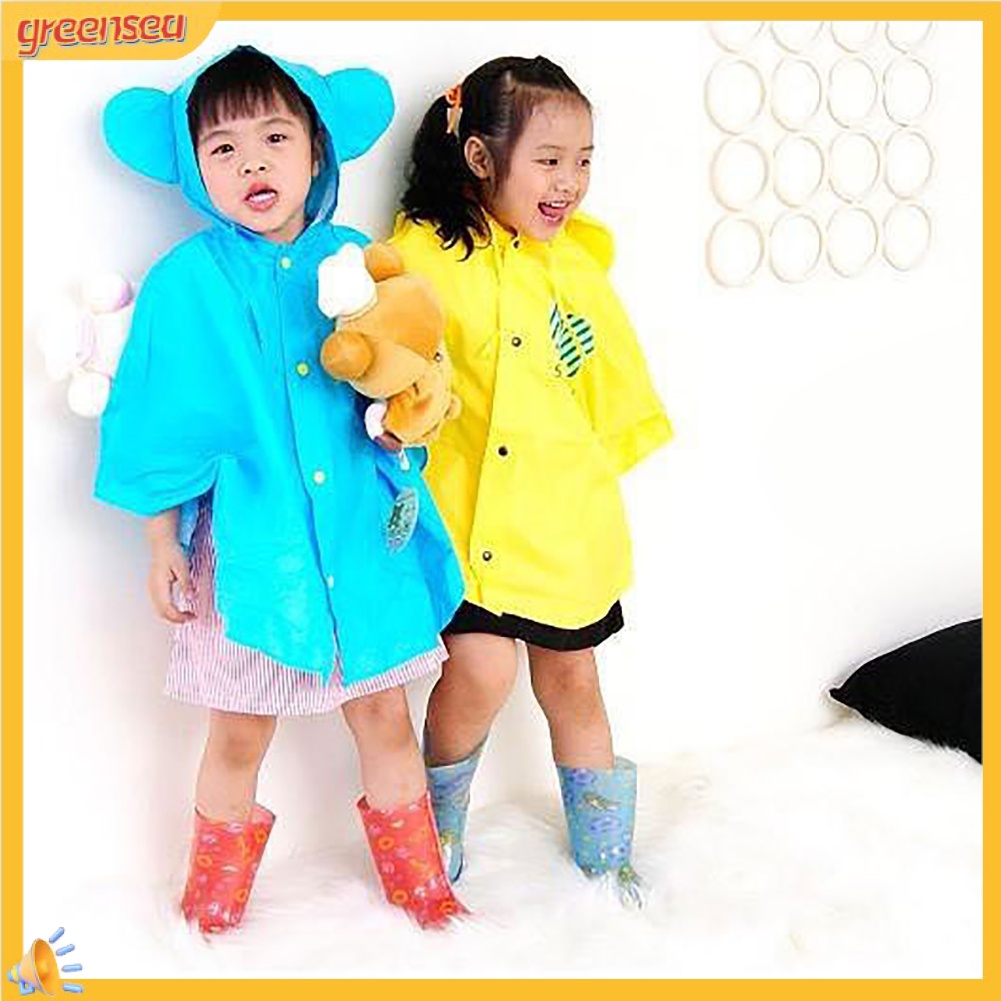 Áo mưa chống thấm nước đáng yêu cho bé 1-8 tuổi