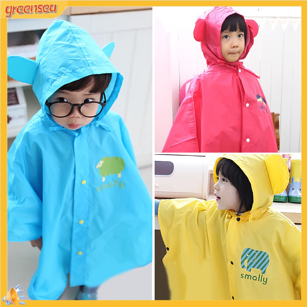 Áo mưa chống thấm nước đáng yêu cho bé 1-8 tuổi