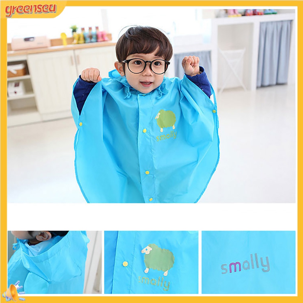 Áo mưa chống thấm nước đáng yêu cho bé 1-8 tuổi