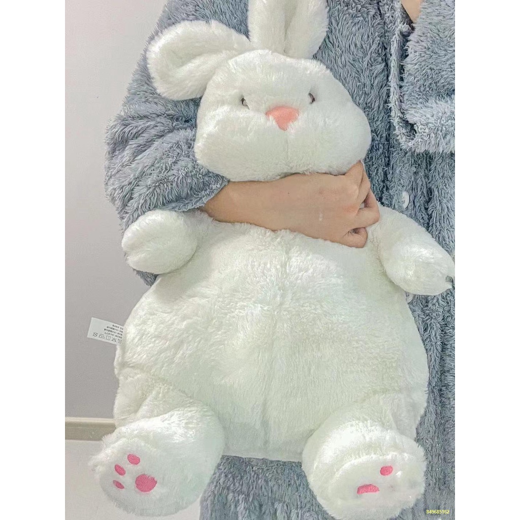 Búp Bê Thỏ Lười Lớn Búp Bê Thỏ Trắng Gối Đồ Chơi Sang Trọng Búp Bê Quà Tặng Sinh Nhật