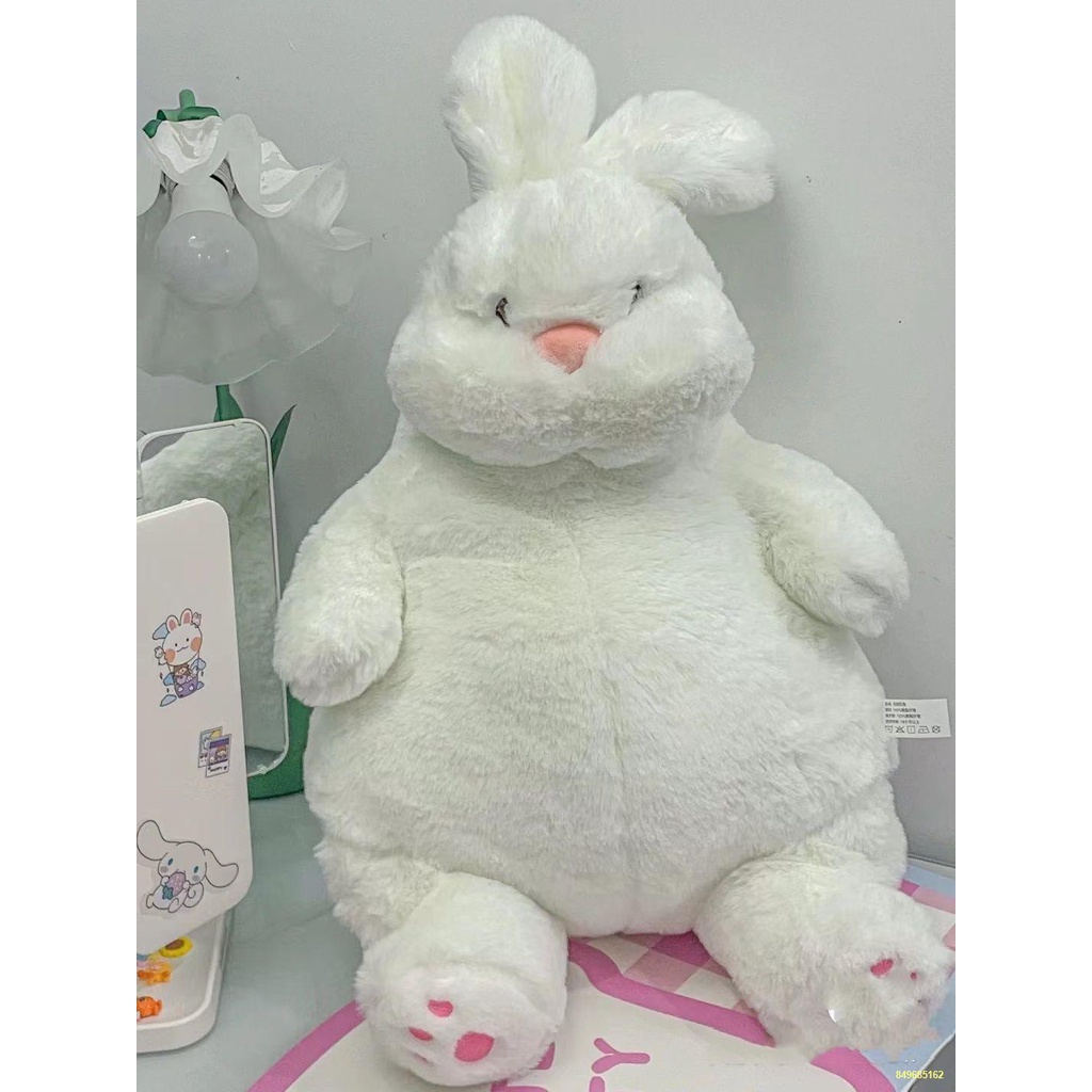 Búp Bê Thỏ Lười Lớn Búp Bê Thỏ Trắng Gối Đồ Chơi Sang Trọng Búp Bê Quà Tặng Sinh Nhật