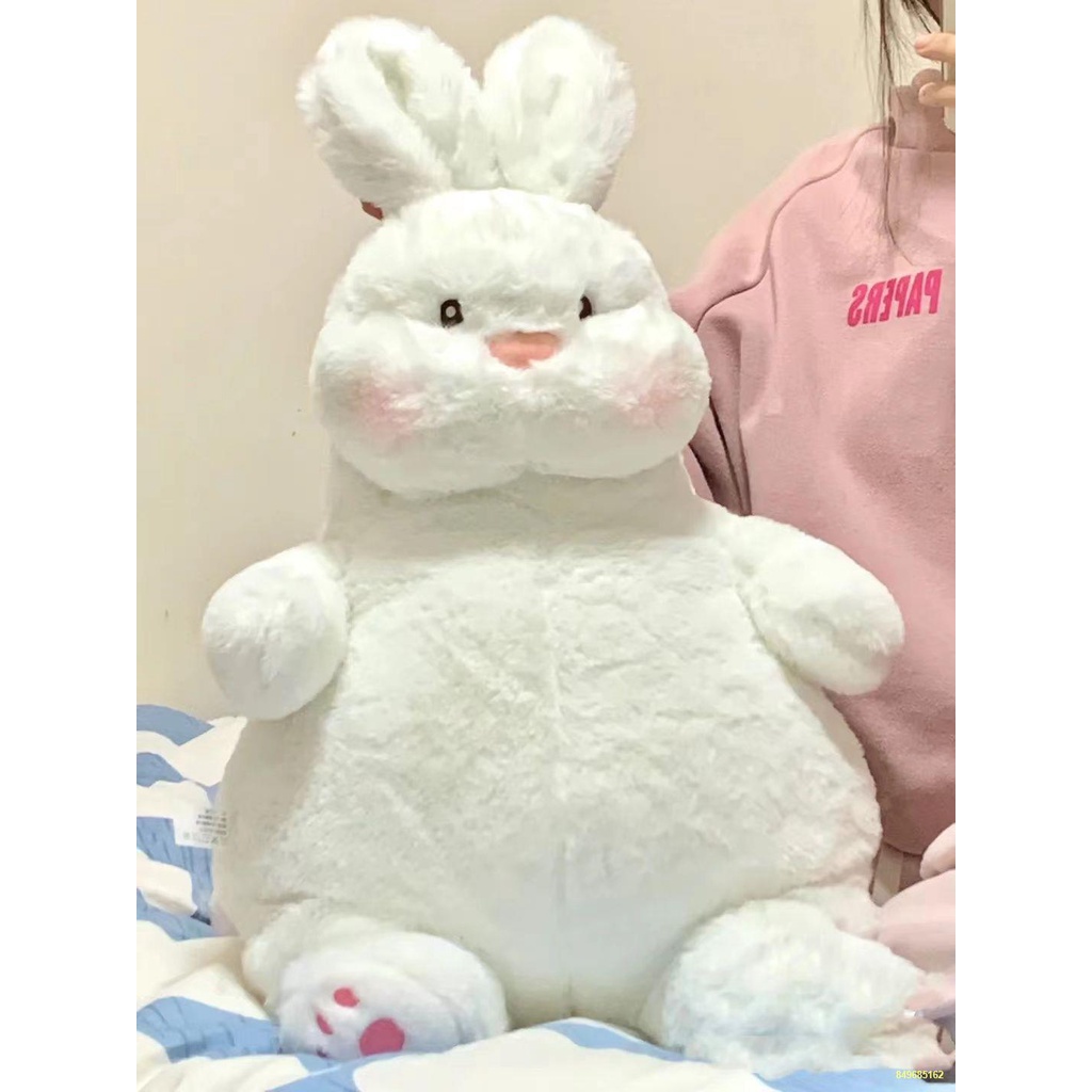 Búp Bê Thỏ Lười Lớn Búp Bê Thỏ Trắng Gối Đồ Chơi Sang Trọng Búp Bê Quà Tặng Sinh Nhật