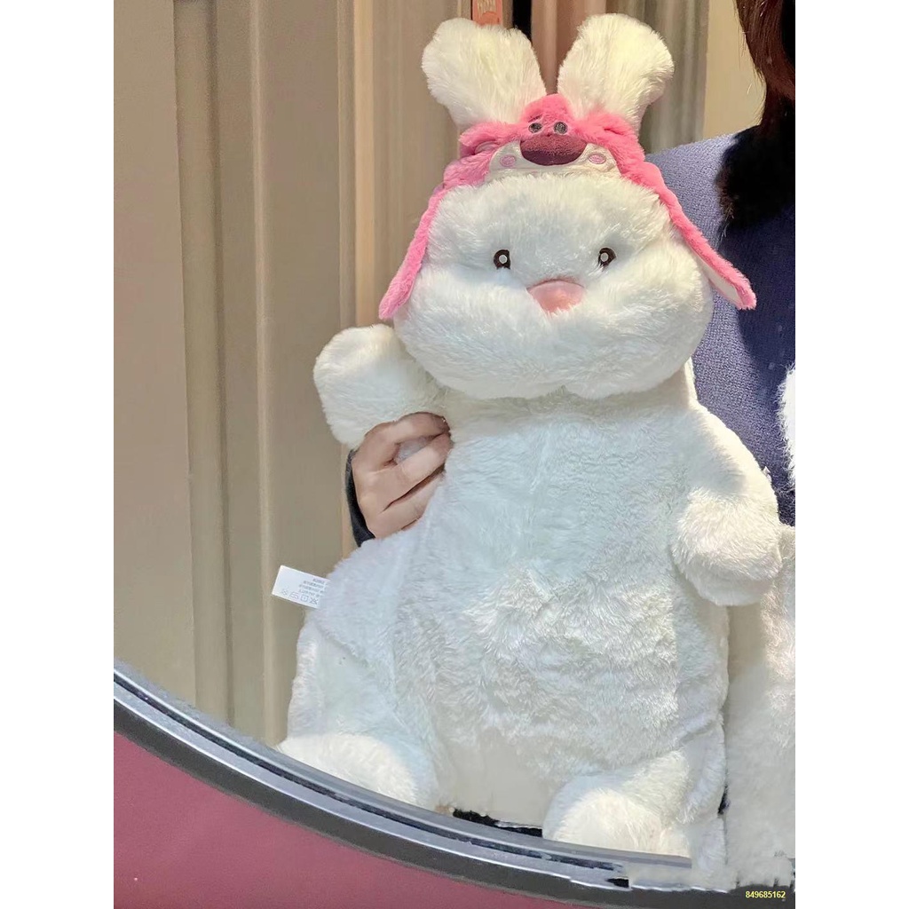 Búp Bê Thỏ Lười Lớn Búp Bê Thỏ Trắng Gối Đồ Chơi Sang Trọng Búp Bê Quà Tặng Sinh Nhật