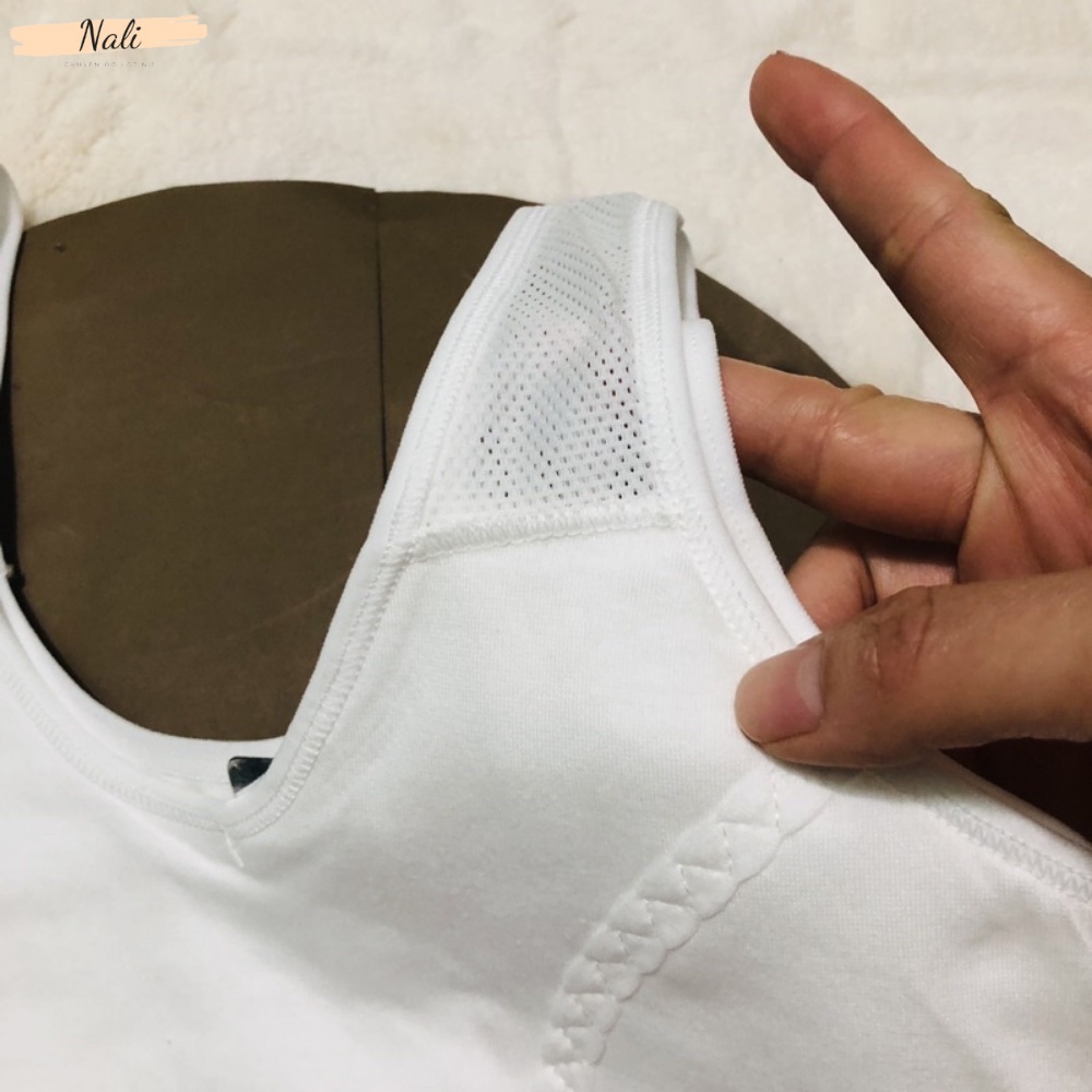 Áo Lá Học Sinh Chất Cotton Siêu Thấm Hút Dây Lưới Mềm Mại Kiểu Dáng Chui Đầu NL374