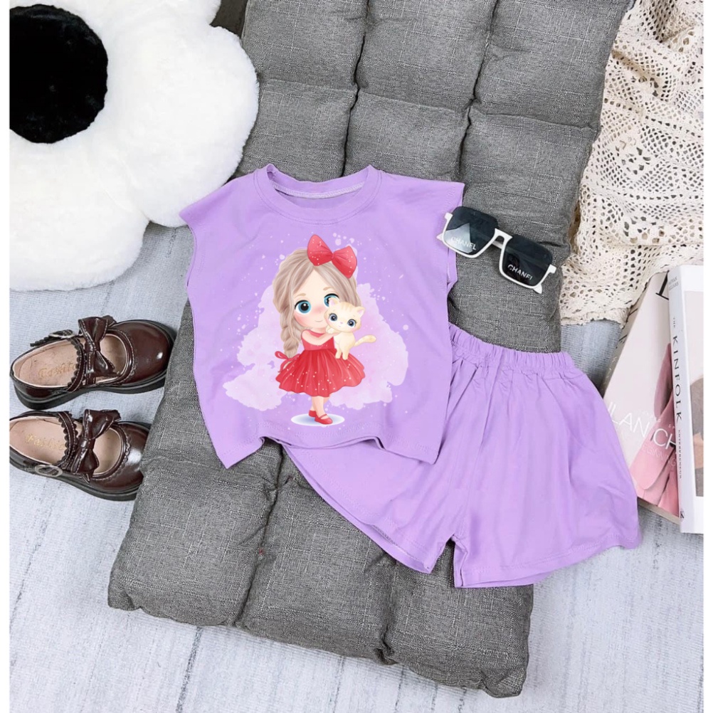 Bộ đồ bé gái cute công chúa nơ cho bé 6kg đên 30kg.BDBG82. .