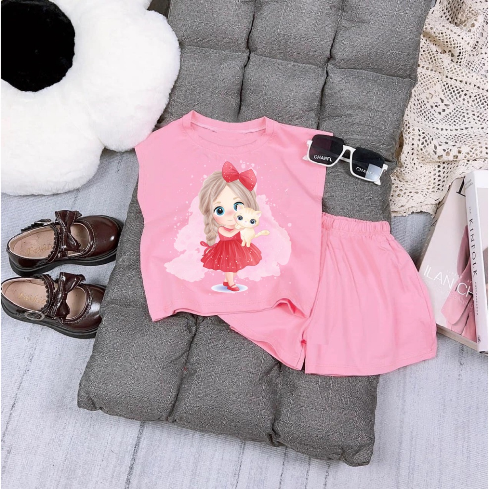 Bộ đồ bé gái cute công chúa nơ cho bé 6kg đên 30kg.BDBG82. .
