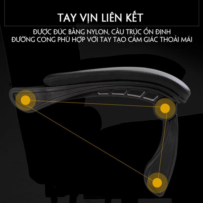 Ghế văn phòng có massage lưng, gác chân , nâng hạ ghế , xoay 360 hàng nhập khẩu cao cấp