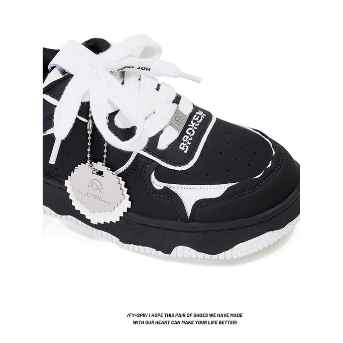 Giày Thể Thao Đế Dày Màu Tương Phản Phong Cách Đường Phố Mới Cho Cặp Đôi