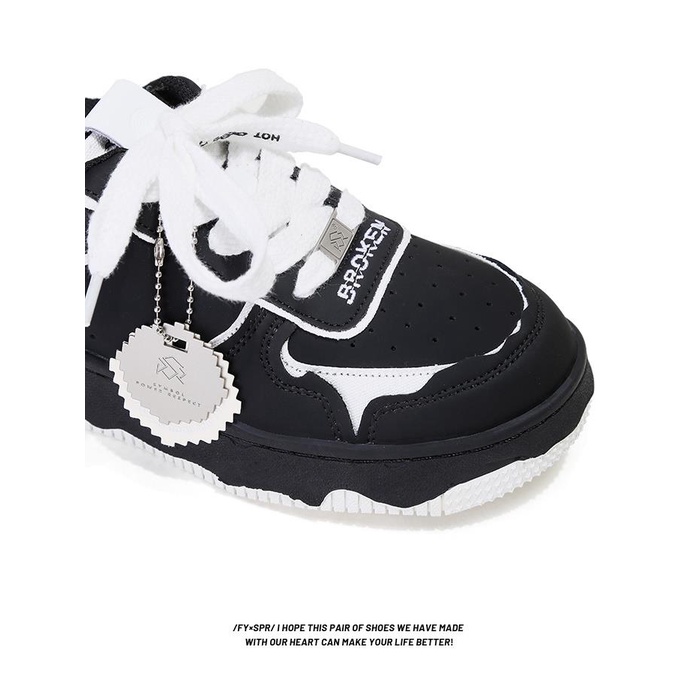 Giày Thể Thao Đế Dày Màu Tương Phản Phong Cách Đường Phố Mới Cho Cặp Đôi