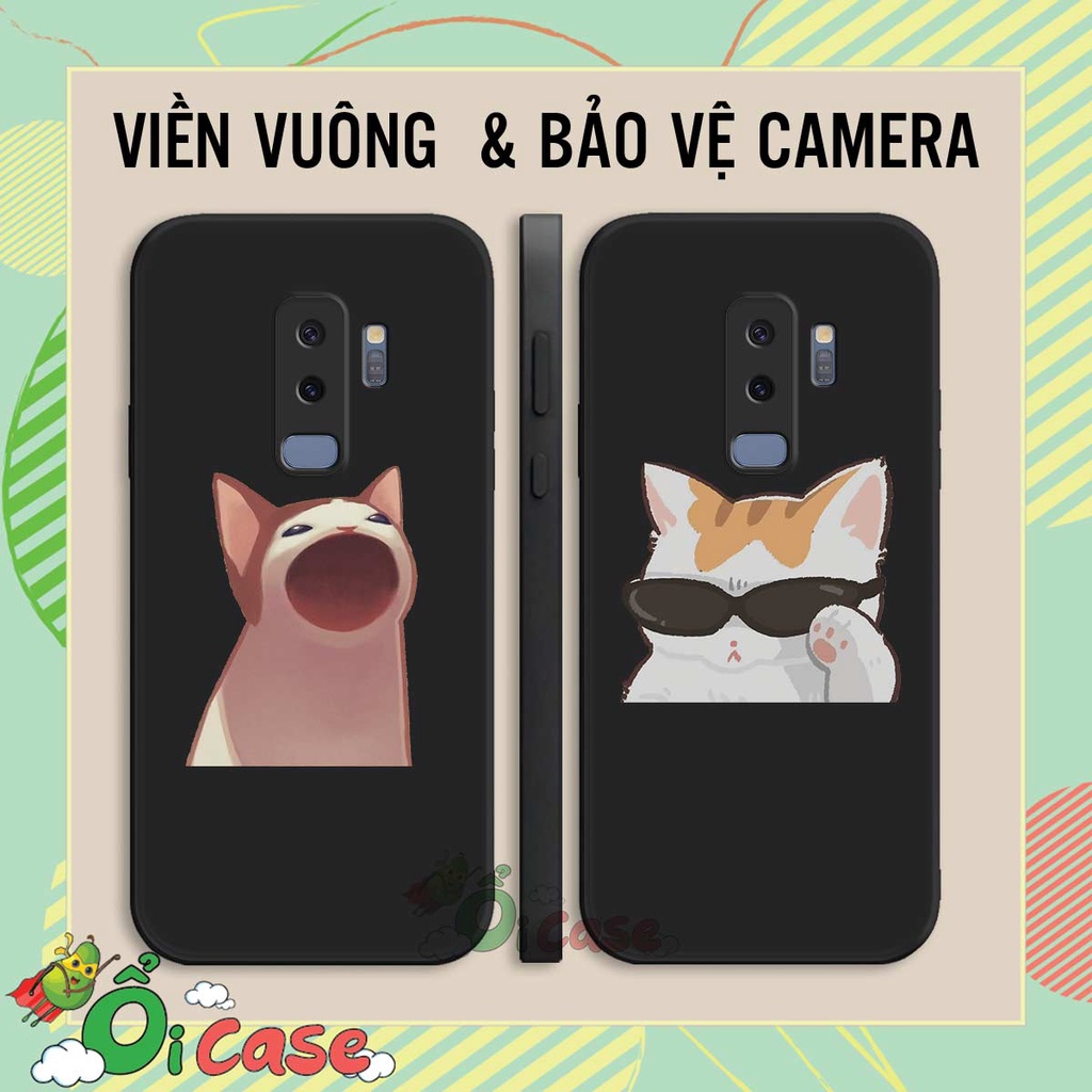 Ốp TPU dẻo Samsung S9 / S9 Plus Silicon cạnh vuông hinh meme ngộ nghĩnh. hài hước