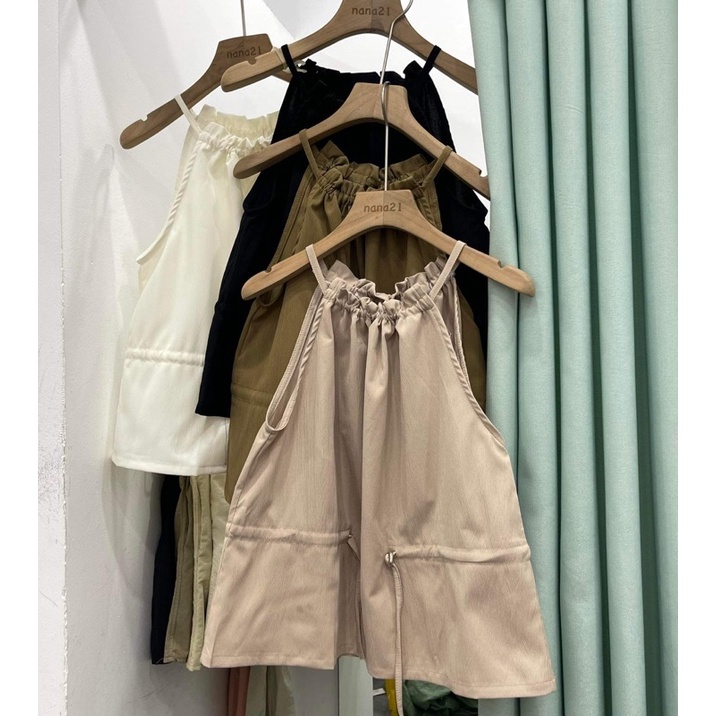 Áo yếm cổ bèo rút dây eo Nana21 Nanastore21