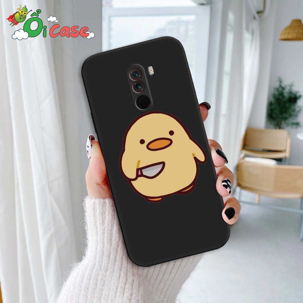 Ốp TPU dẻo Xiaomi PocoPhone F1 Silicon cạnh vuông hinh meme ngộ nghĩnh. hài hước