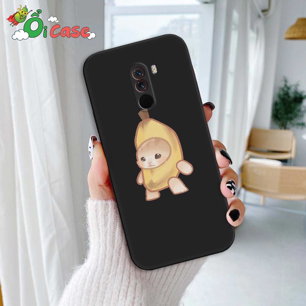 Ốp TPU dẻo Xiaomi PocoPhone F1 Silicon cạnh vuông hinh meme ngộ nghĩnh. hài hước
