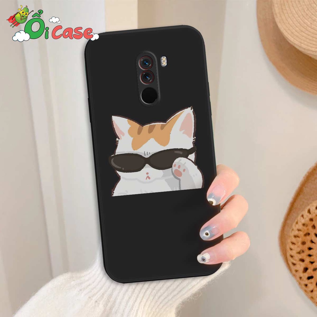 Ốp TPU dẻo Xiaomi PocoPhone F1 Silicon cạnh vuông hinh meme ngộ nghĩnh. hài hước