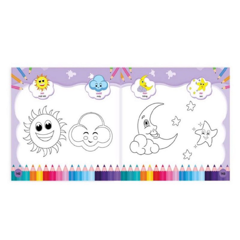 Sách - Bé Tô Màu 9999 - Tô Màu Sáng Tạo 2-6 Tuổi HM BOOK