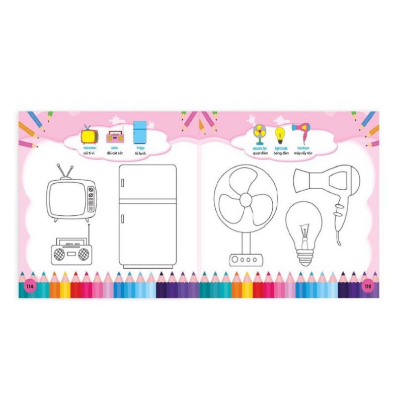 Sách - Bé Tô Màu 9999 - Tô Màu Sáng Tạo 2-6 Tuổi HM BOOK
