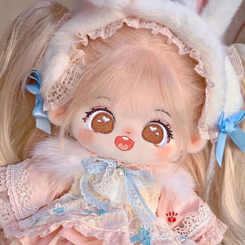 Búp Bê Nhồi Bông Cotton Mặc Đồ Màu nude baby Girlumanoid Làm Quà Tặng Bạn Gái ins
