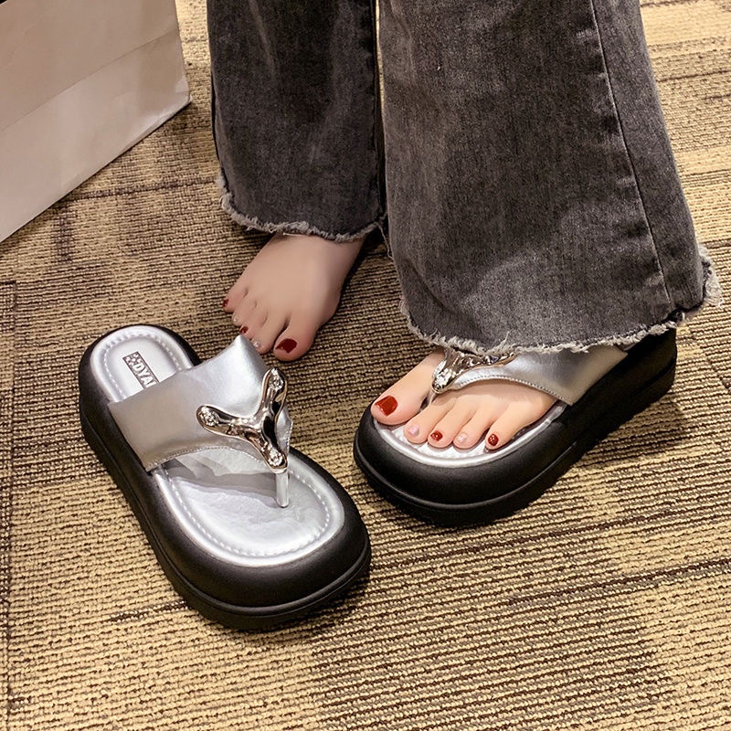 Dép Xỏ Ngón Đế Dày Thời Trang Dành Cho Nữ