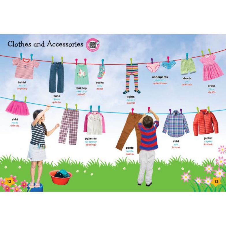 Sách - Tư Duy Ngôn Ngữ - Bé Chinh Phục Tiếng Anh Theo Chủ Đề - Phiên Bản Có Âm Thanh HM BOOK