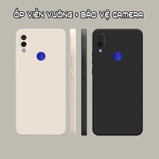 Ốp lưng Xiaomi Redmi 7 / Redmi Note 7 / Redmi Note 7 Pro viền vuông dẻo màu đen, kem dễ thương