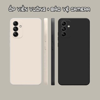 Ốp lưng Samsung A04s / A13 5G viền vuông dẻo màu đen, kem dễ thương