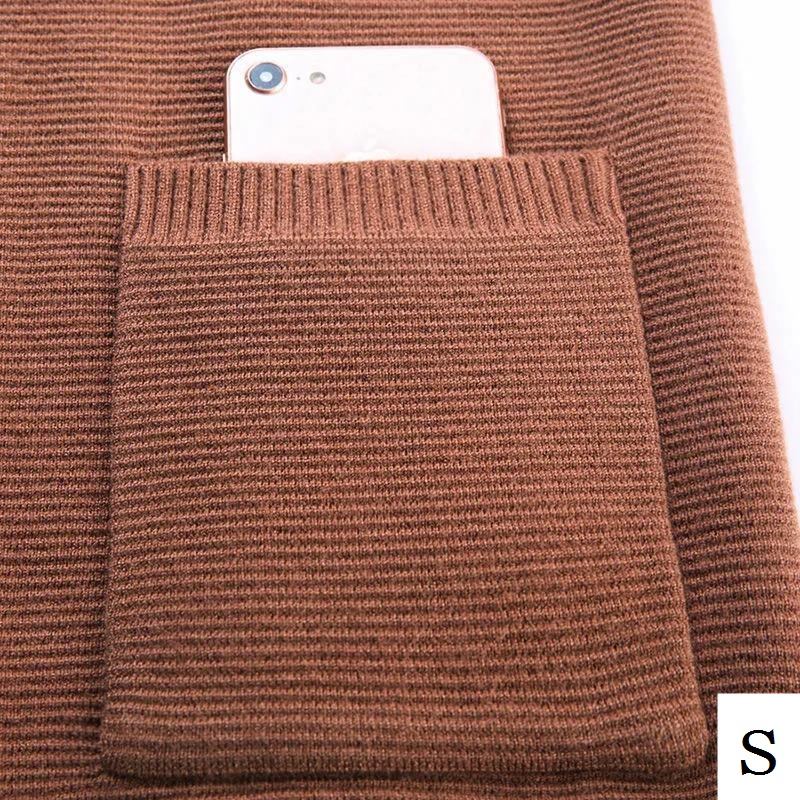 Áo Khoác Cardigan Dệt Kim Dáng Rộng Dài Thời Trang Mùa Thu Cho Nam Trung Niên