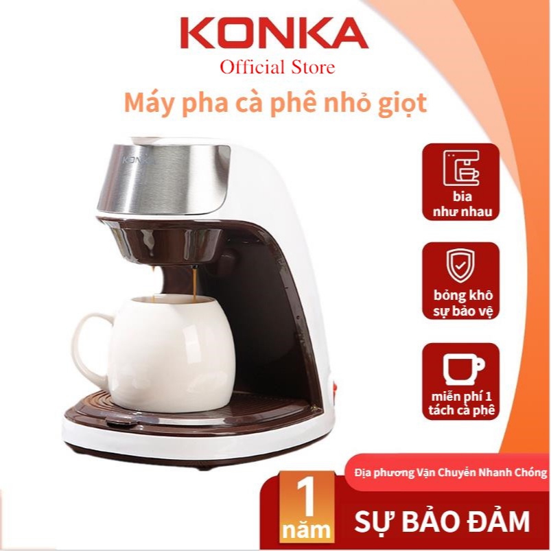 KONKA Máy Pha Cà Phê Nhỏ Bán Tự Động Đa Năng Phong Cách Mỹ pha cà phê cầm tay máy pha cà phê mini gia đình máy pha cafe