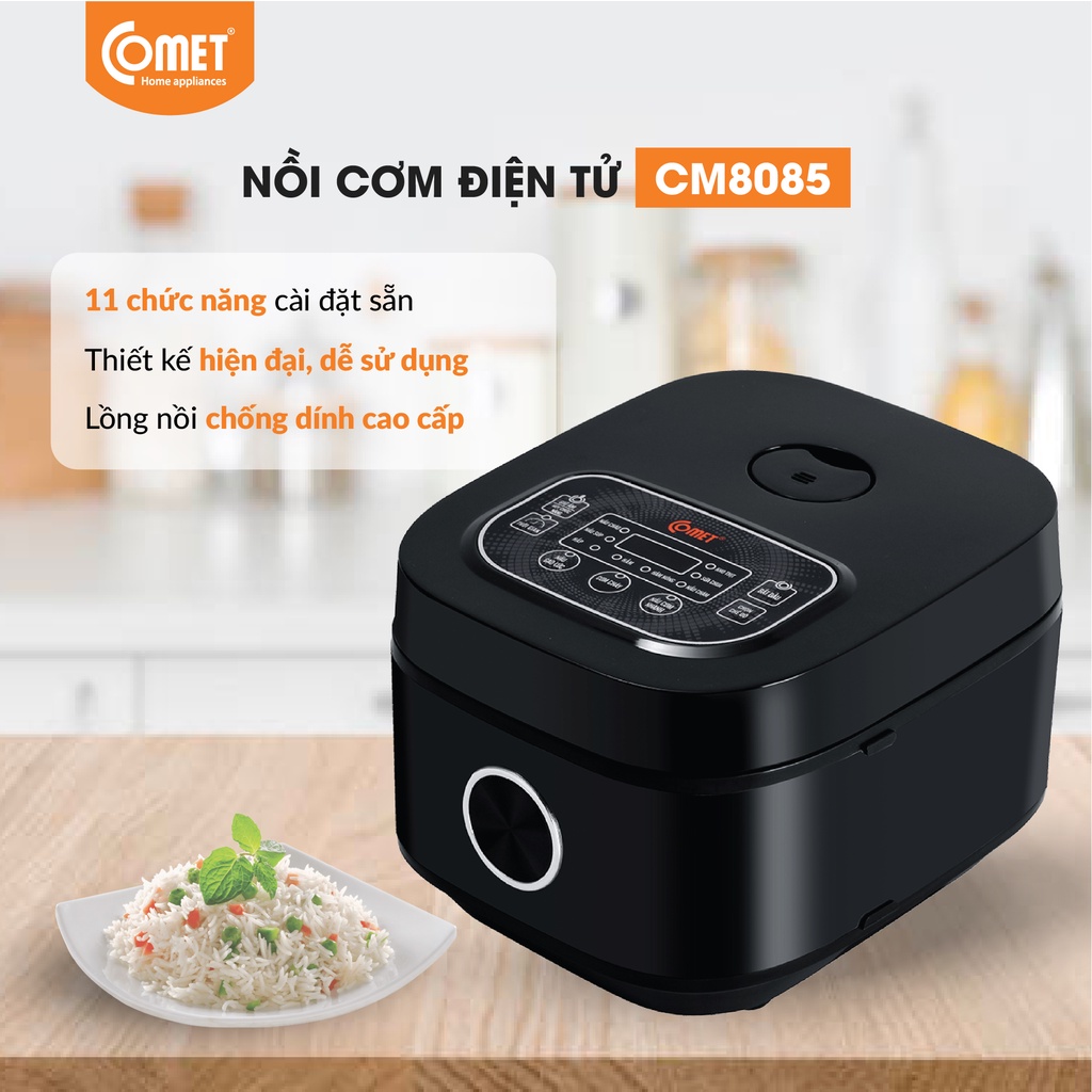 Nồi cơm điện tử 1,2L COMET - CM8085