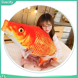 {livecity} Gối Ôm Mềm Mại Hình Cá Chép Độc Đáo