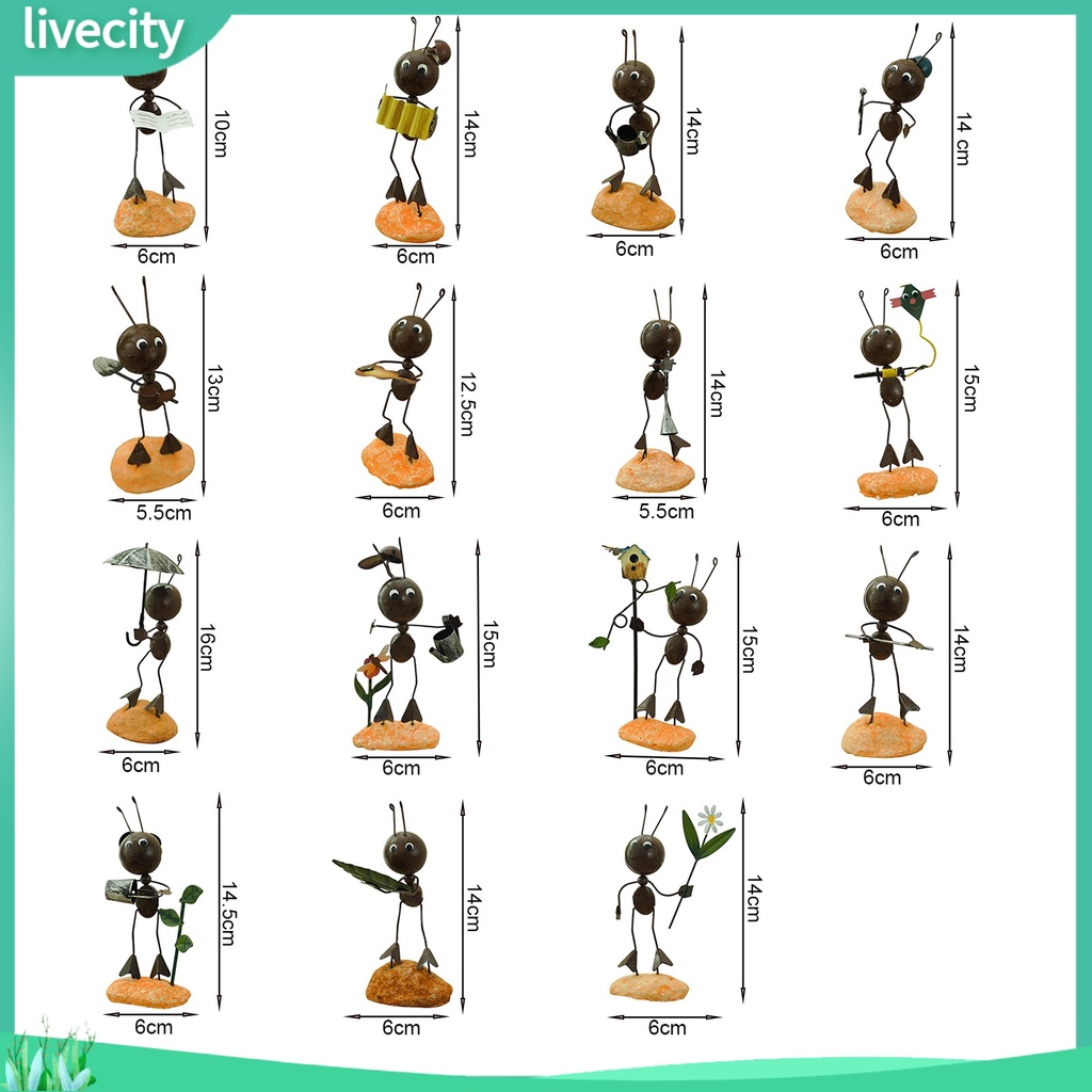 Tượng Con Kiến Mini Bằng Sắt Để Bàn Trang Trí