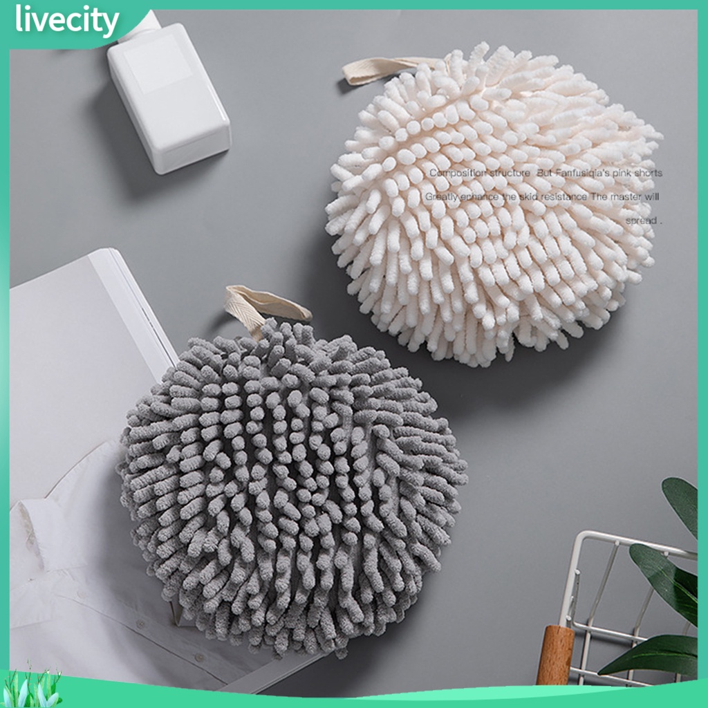 Khăn lau tay treo tường nhà bếp/khách sạn thấm hút tốt khô nhanh chống mài mòn tiện dụng