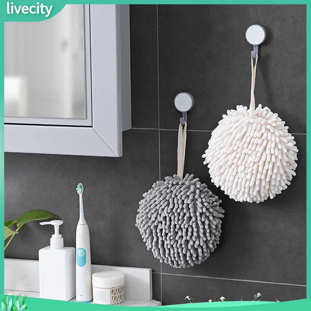 Khăn lau tay treo tường nhà bếp/khách sạn thấm hút tốt khô nhanh chống mài mòn tiện dụng