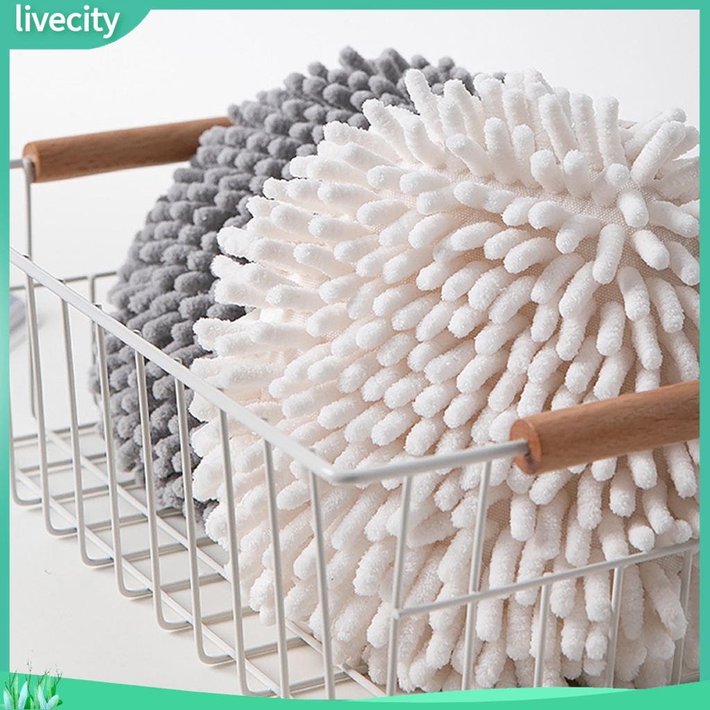 Khăn lau tay treo tường nhà bếp/khách sạn thấm hút tốt khô nhanh chống mài mòn tiện dụng