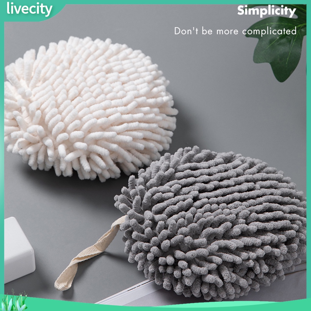 Khăn lau tay treo tường nhà bếp/khách sạn thấm hút tốt khô nhanh chống mài mòn tiện dụng