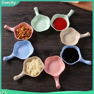 {livecity} Đĩa Đựng Nước Chấm Hình Bông Hoa Có Tay Cầm