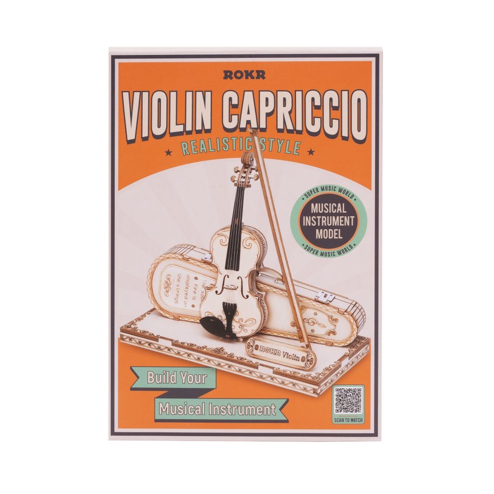 Mô hình lắp ghép gỗ 3D Đàn Violin ROKR