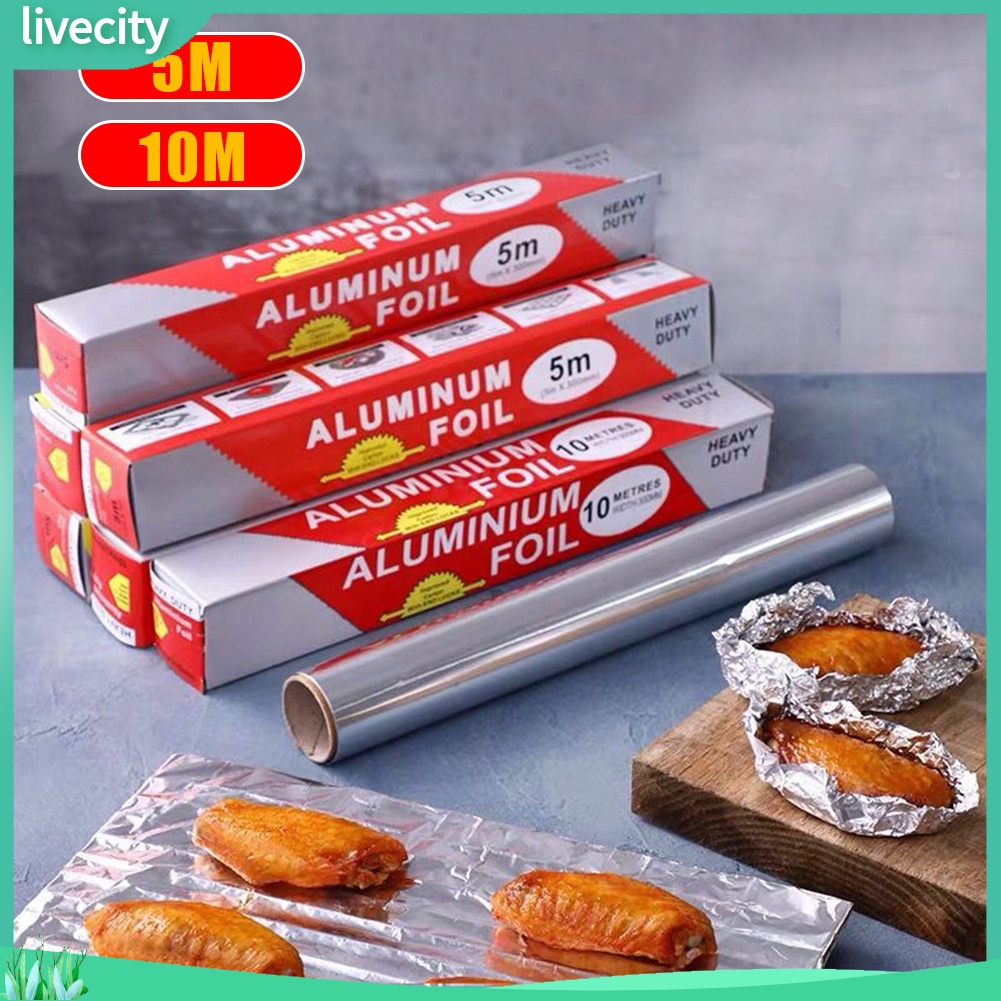 {livecity} Giấy nhôm nướng bánh tiện lợi chất lượng cao 5m / 10m