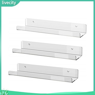 {livecity} Kệ Treo Tường Acrylic Trong Suốt Bền Chắc Đa Năng